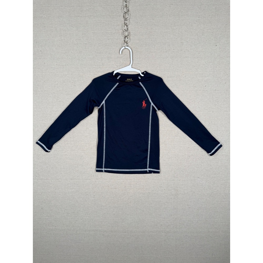 Polo Ralph Lauren Kids Navy Long Sleeve Rash Guard Swim Shirt 4 4T 321640054